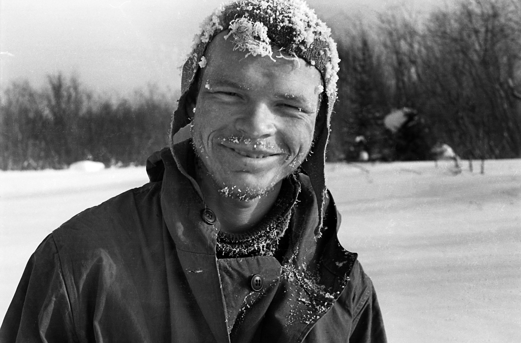 Igor Dyatlov fotografert på en vinterekspedisjon i januar 1958